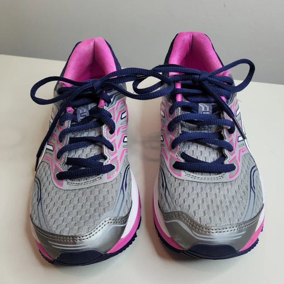 ASICS Women's Gt-2000 5 Running Shoe Mid grey white Pink Glow Size Women's 6 - Picture 5 of 11